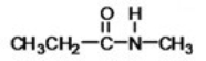 <strong>What compound is produced by the reduction of the amide shown below? </strong> A)ammonia B)ethylmethylamine C)methylpropylamine D)methylamine E)butylamine