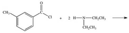 <strong>The active ingredient in the insect repellant DEET is the amide formed by the reaction shown below.What is the structure of DEET? </strong> A) B) C) D) E)