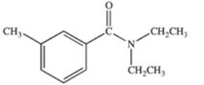 <strong>The active ingredient in the insect repellant DEET is the amide formed by the reaction shown below.What is the structure of DEET? </strong> A) B) C) D) E)