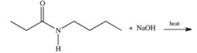 <strong>Which of these is a product formed when the amide below is hydrolyzed by a strong base? </strong> A) B) C) D) E)