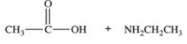 <strong>What two products are formed in the hydrolysis reaction shown below? </strong> A) B) C) D) \mathrm{Na}^{+}+\mathrm{NH}_{2} \mathrm{CH}_{2} \mathrm{CH}_{3} E) +\mathrm{HOCH}_{2} \mathrm{CH}_{3}