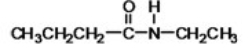 <strong>What is the IUPAC name of the following compound? </strong> A)N-ethylpropanamide B)N-butylethanamide C)N-ethylbutylamine D)N-ethylbutanamide E)N-ethylbutyramide