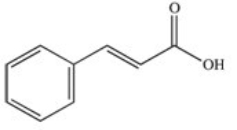  <strong>What product is formed when cinnamaldehyde is oxidized?    \stackrel { [ \mathrm { O } ] } { \longrightarrow } </strong> A)   B)   C)   D)   E)   <div style=padding-top: 35px>  