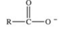 <strong>When a carboxylic acid dissolves in water,the ion shown below is formed.What is the name of this type of ion? </strong> A)enolate ion B)acyl anion C)carboxylate anion D)oxalate ion E)acetate ion