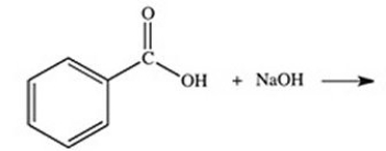 <strong>What organic product is formed in the neutralization of benzoic acid? </strong> A) B) C) D) E)