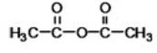 <strong>What is the common name of the following compound? </strong> A)acyl anhydride B)methyl anhydride C)acetic anhydride D)diethyl anhydride E)formic anhydride