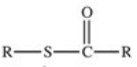 <strong>Which of the following is the general structure for a thioester?</strong> A)R−S−R B)R−S−S−R C) D) E)