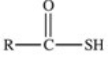 <strong>Which of the following is the general structure for a thioester?</strong> A)R−S−R B)R−S−S−R C) D) E)