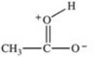 <strong>Which formula best represents the structure of acetic acid when it is dissolved in a basic solution?</strong> A) B) C) D) E)