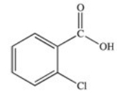 <strong>Which of the following is the structure of o-chlorobenzoic acid?</strong> A) B) C) D) E)
