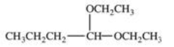 <strong>What is the structure of the acetal produced in the following reaction? </strong> A) B) C) D) E)