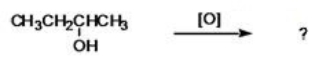 <strong>What is the name of the organic product formed when the compound shown is oxidized? </strong> A)2-butanol B)butanone C)butanal D)butyl ketone E)methyl ethyl ether