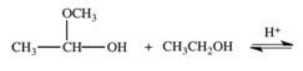 <strong>When a hemiacetal reacts with an alcohol,an acetal is formed.This is how disaccharides and polysaccharides are formed.What is the structure of the acetal formed in the following reaction? </strong> A) B) C) D) E)