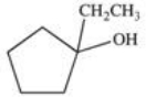 <strong>Cyclopentanone reacts with one molecule of ethanol to yield a hemiacetal product.Which of the following correctly represents the structure of the hemiacetal product? +\mathrm{HOCH}_{2} \mathrm{CH}_{3} \stackrel{\mathrm{H}^{+}}{\rightleftharpoons} </strong> A) B) C) D) E)