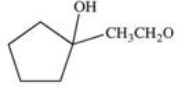 <strong>Cyclopentanone reacts with one molecule of ethanol to yield a hemiacetal product.Which of the following correctly represents the structure of the hemiacetal product? +\mathrm{HOCH}_{2} \mathrm{CH}_{3} \stackrel{\mathrm{H}^{+}}{\rightleftharpoons} </strong> A) B) C) D) E)