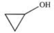 <strong>What is the IUPAC name of the compound shown below? </strong> A)1-propanol B)1-cyclopentanol C)cyclopropanol D)phenol E)glycerol