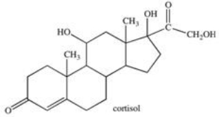 <strong>Cortisol is an anti-inflammatory agent that also regulates carbohydrate metabolism.Which of the following best describes the types of alcohols present in cortisol? </strong> A)primary,secondary,and tertiary B)secondary and tertiary C)primary,tertiary,and a phenol D)primary,secondary,and quaternary E)primary and tertiary