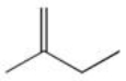 <strong>Which of the following is NOT a possible alkene product from the dehydration reaction of 2-butanol?</strong> A) B) C) D) E)All of these choices are correct.