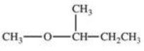 <strong>Which of the following is the structure for methyl tertiary butyl ether?</strong> A) B) C) D) E) \mathrm { CH } _ { 3 } - \mathrm { O } - \mathrm { CH } _ { 2 } \mathrm { CH } _ { 2 } \mathrm { CH } _ { 2 } \mathrm { CH } _ { 3 }