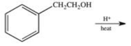 <strong>Dehydration of the alcohol shown below produces styrene,an important starting material in the polymer and plastics industry.What is the structure of styrene? </strong> A) B) C) D) E)
