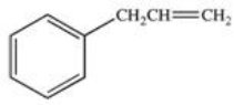 <strong>Dehydration of the alcohol shown below produces styrene,an important starting material in the polymer and plastics industry.What is the structure of styrene? </strong> A) B) C) D) E)