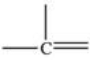 <strong>Which bonding pattern is NOT typical of carbon atoms in organic compounds?</strong> A) B) C) D) E)