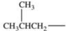 <strong>Which alkyl group is a secondary alkyl group?</strong> A) \mathrm { CH } _ { 3 } \mathrm { CH } _ { 2 } - B) C) D) E)All of these are correct.
