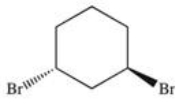 <strong>What is the structure of trans-1,3-dibromocyclohexane?</strong> A) B) C) D) E)