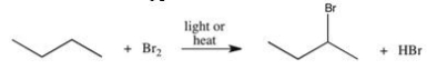 <strong>The reaction shown below can be used to prepare alkyl halides.Which of the following best describes the type of reaction illustrated? </strong> A)addition B)substitution C)elimination D)combustion E)condensation
