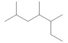 How many secondary and tertiary carbons,respectively,are in the following compound?