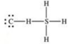 <strong>What is the Lewis structure of methanethiol,CH<sub>3</sub>SH?</strong> A) B) C) D) E)