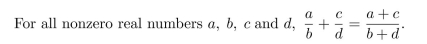 Find a counterexample to show that the following statement is false: