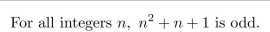 Prove the statement below directly from the definitions of the terms. Do not use any other facts previously proved in class or in the text or in the exercises.