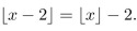 Prove the following statement: For all real numbers x,