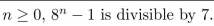 Use mathematical induction to prove that for all integers