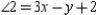 The adjacent angles shown are complementary. If m while m , find an expression for the measure of the right angle in terms of x and y.