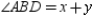 is separated into smaller angles by and , rays in the interior of . If m , m , and m , then m equals: