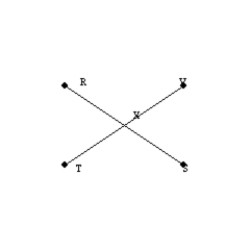 If X is the midpoint of and X-V-T on , , , , and , find the length of .