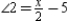 <strong> For two intersecting lines, and are a pair of vertical angles formed. Given that m and m , find the value of x.</strong> A) x = 12 B) x = 24 C) x = 36 D) x = 72
