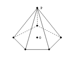 -For the pyramid with base area B and altitude length h, the volume is .
