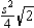 The area of an equilateral triangle with sides of length s is given by A = .