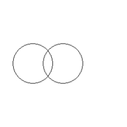 -The circles shown have 4 common tangents, two of which are internal and two of which are external.