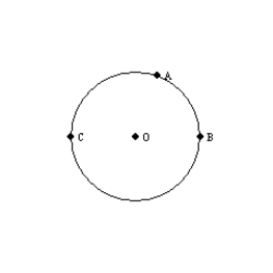 -If points A and B are the endpoints of a diameter and C is any other point on , find the measure .