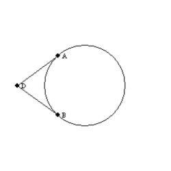 -In the figure, and are tangents to the circle from point D. If m = 84°, find m .