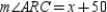   -In the figure,   . If   and   , find the value of x.
