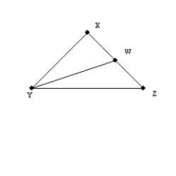 -In the figure, bisects of . Complete the proportion that follows. ?