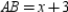 -For trapezoid MNPQ, . Also, A is the midpoint of while B is the midpoint of . If , , and , find the value of x.