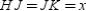 -In isosceles trapezoid HJKL, . If and , find an expression for the perimeter of trapezoid HJKL.
