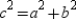 In the Pythagorean Theorem (where ), the number c represents the length of the hypotenuse of a right triangle.