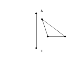 -For the triangle shown, what is the image of the reflection of the given triangle across ?